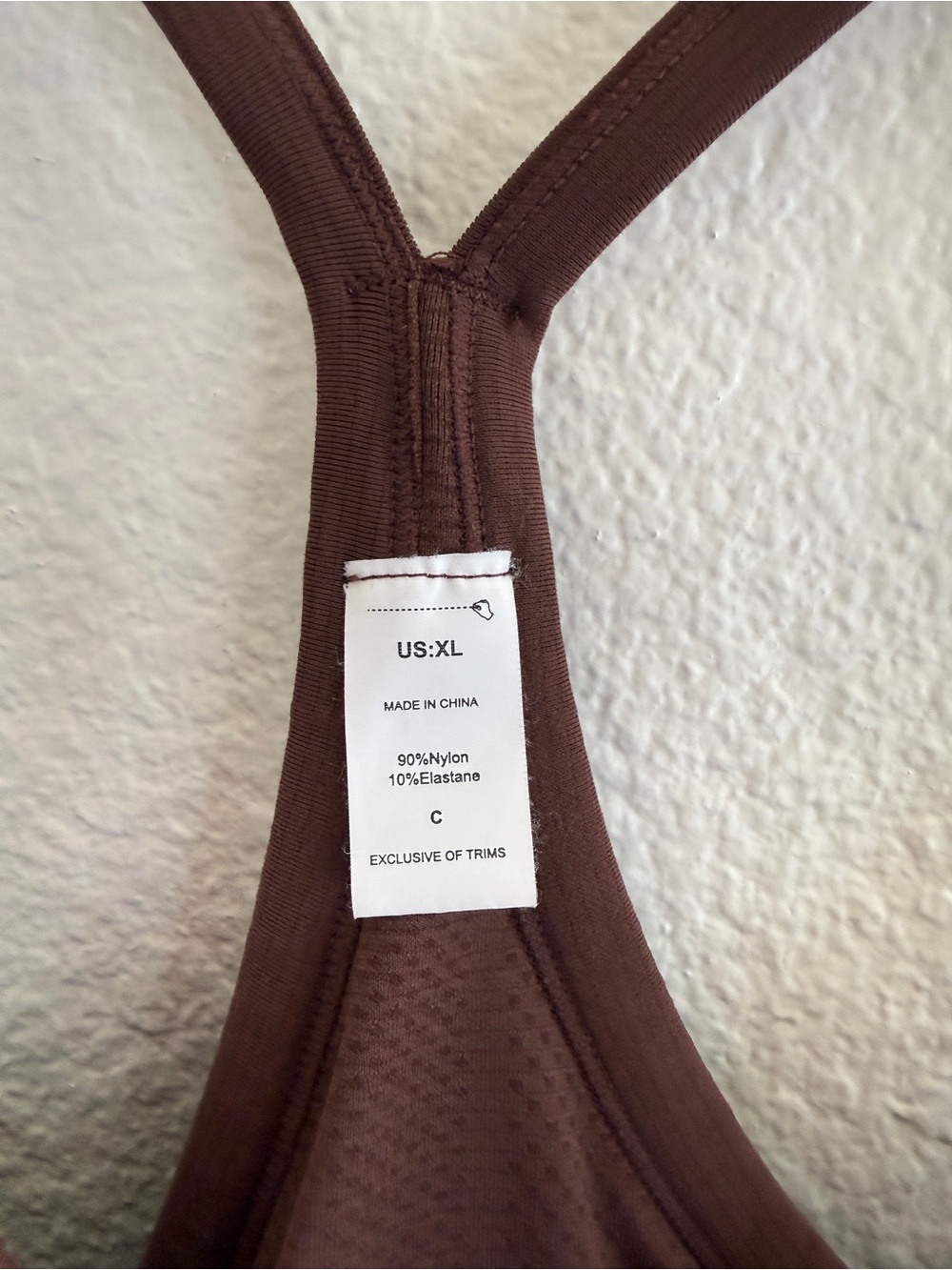 Brown Racerback Workout Tank Top - Picture 2 of 10